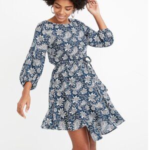 Apiece Apart Sabine Floral Print Mini Dress Sz 0